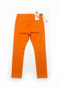 Orange Stretchy Denim Jeans