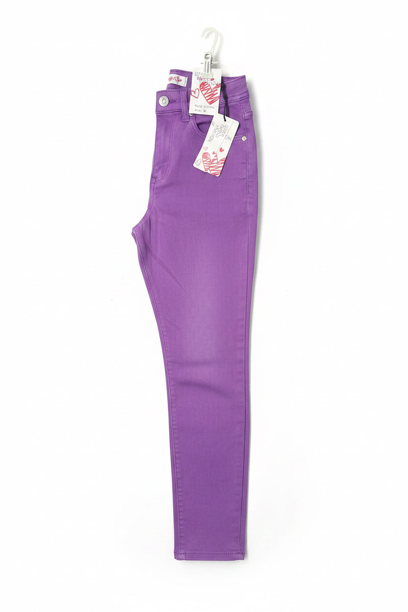 Lavender Colored Jeans Stretchy Skinny